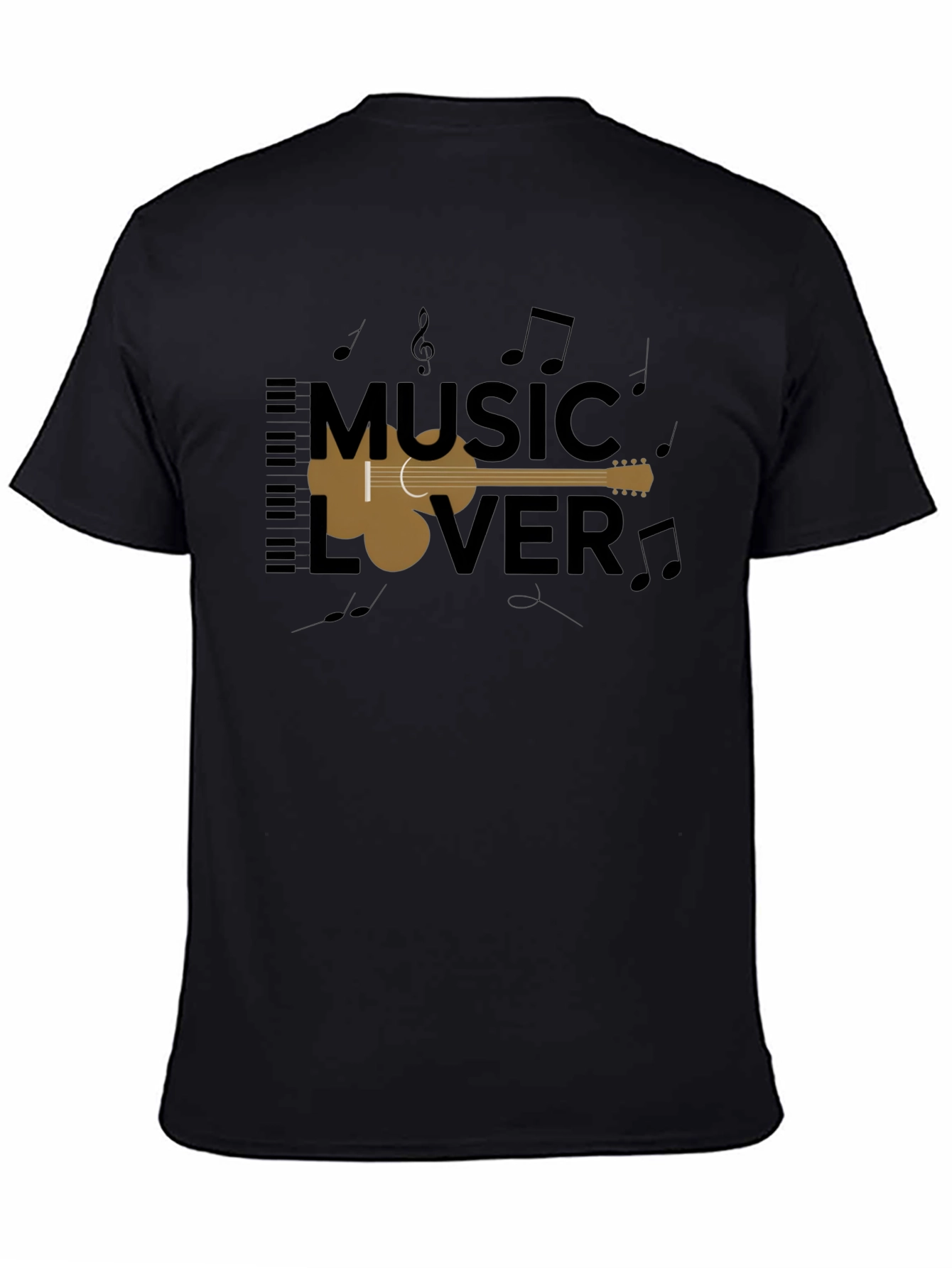 Music Lover Black Graphic Tee