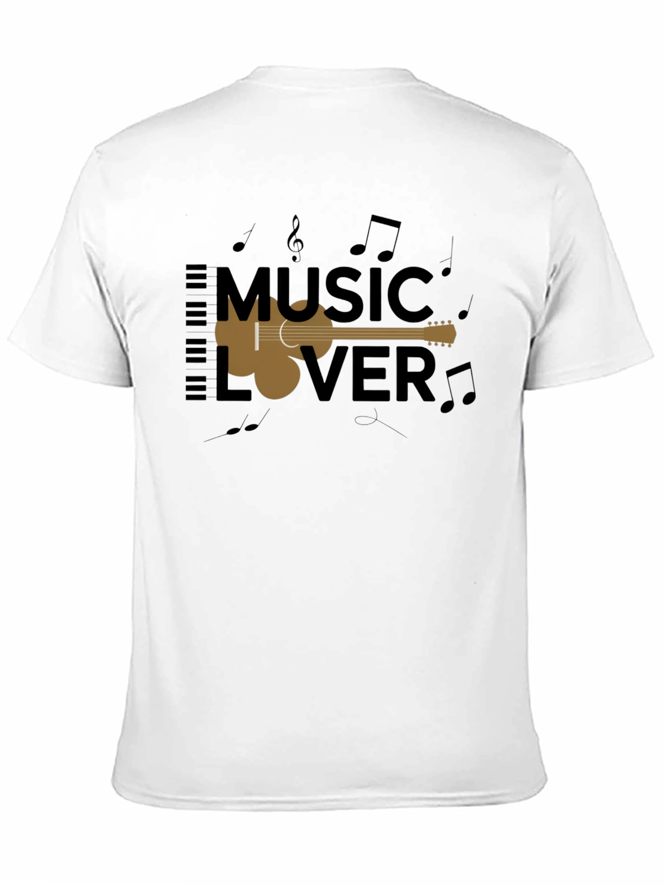Music Lover Black Graphic Tee