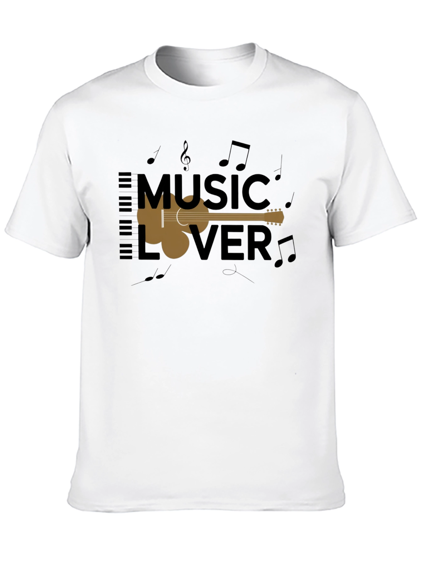 Music Lover Black Graphic Tee