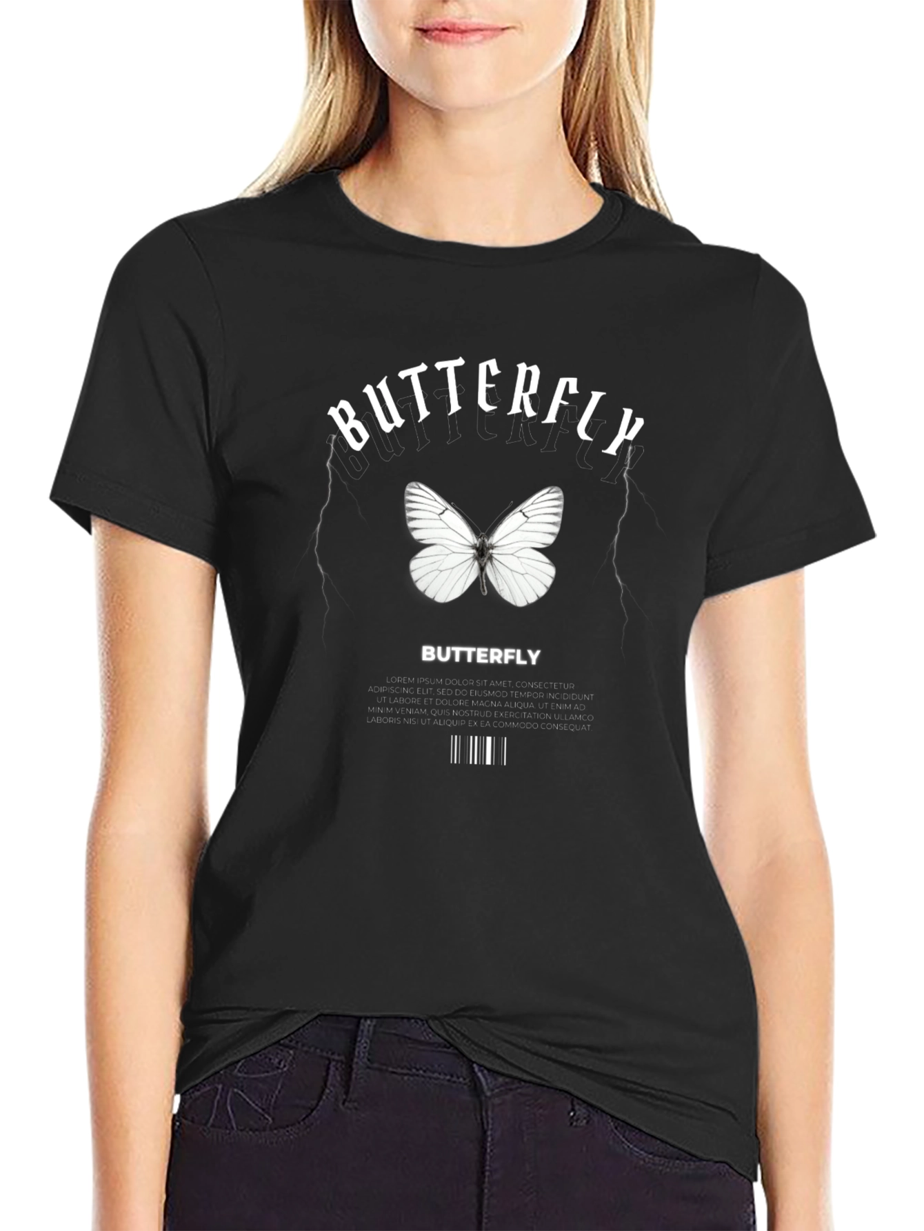 Butterfly Graphic Print T-Shirt for Men