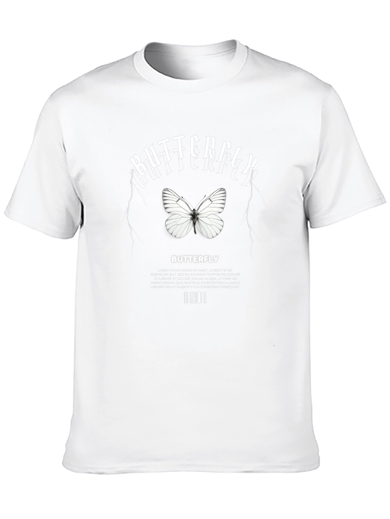 Butterfly Graphic Print T-Shirt for Men