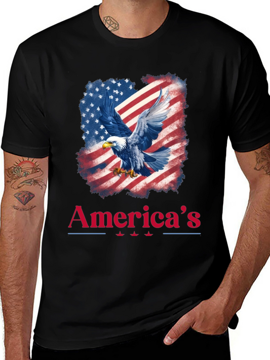 Americas Eagle Patriotic Graphic Tee