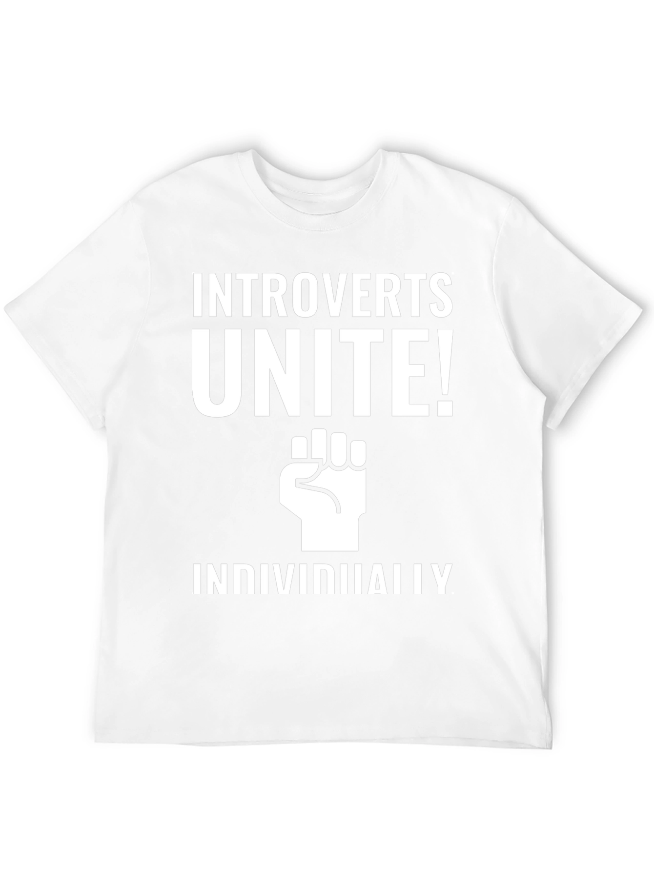 Introverts Unite! Black Graphic Tee