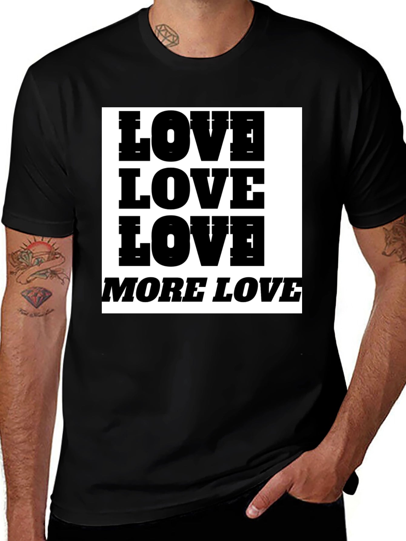 Love More Love Graphic Tee