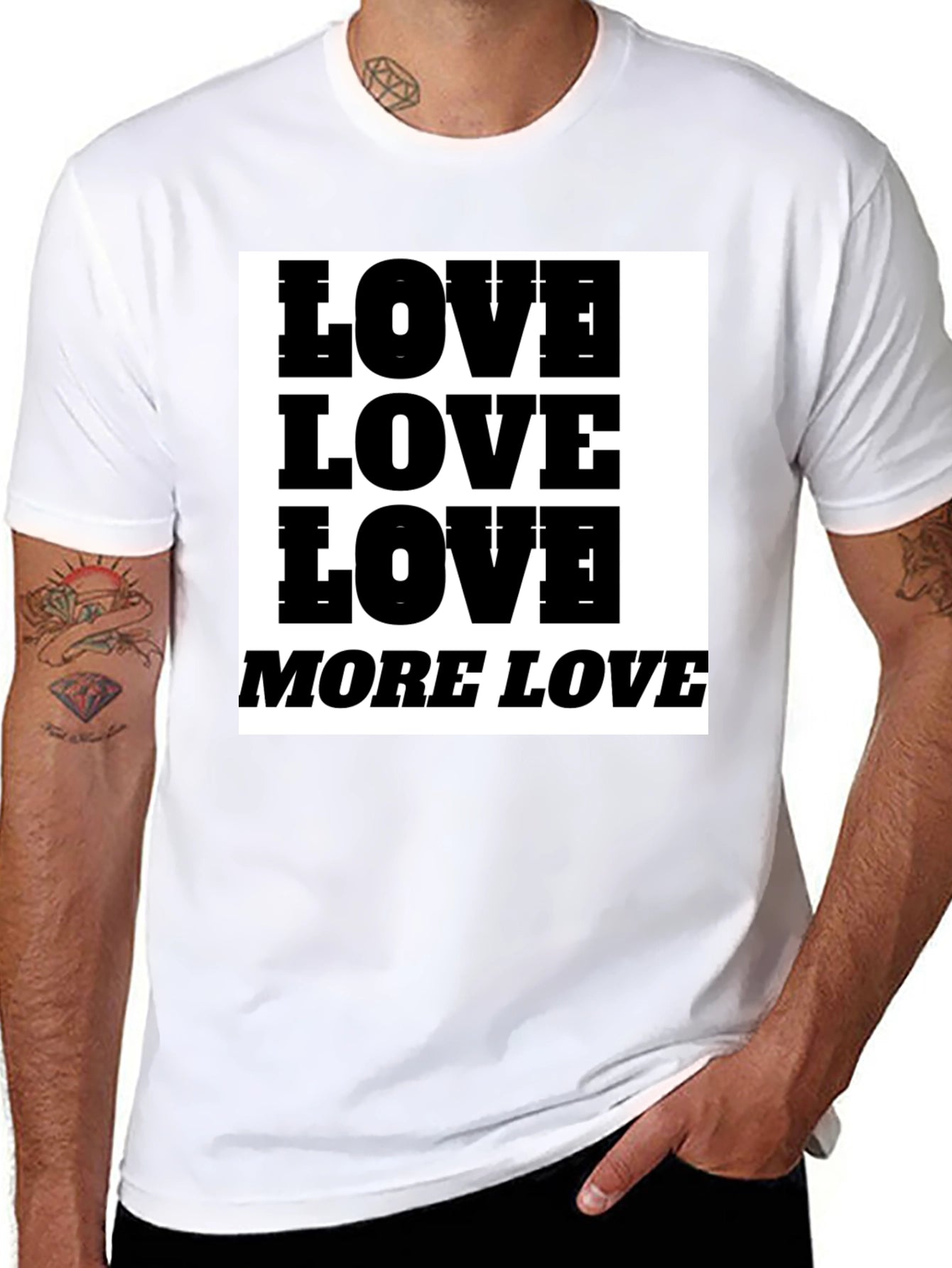 Love More Love Graphic Tee