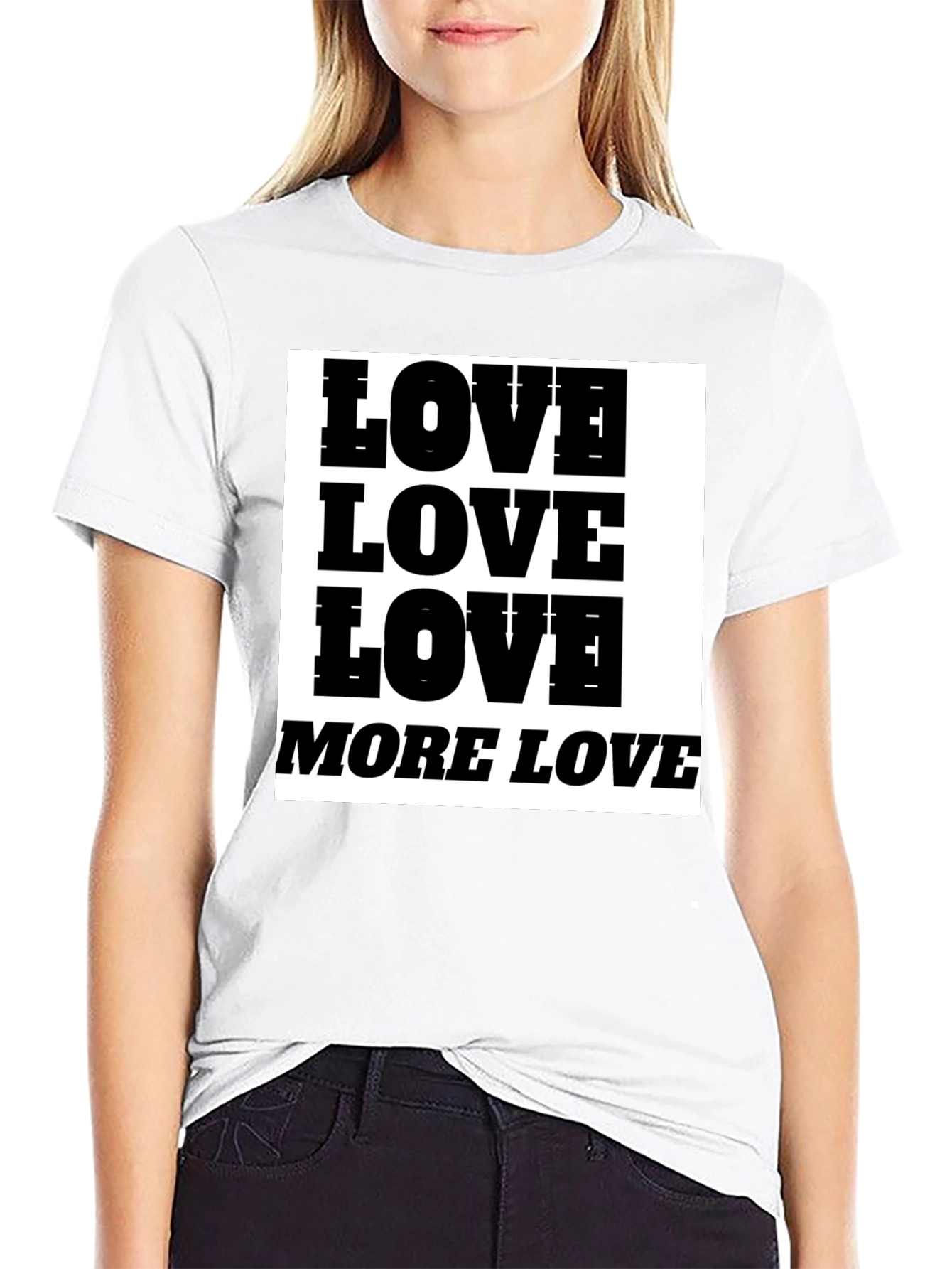 Love More Love Graphic Tee