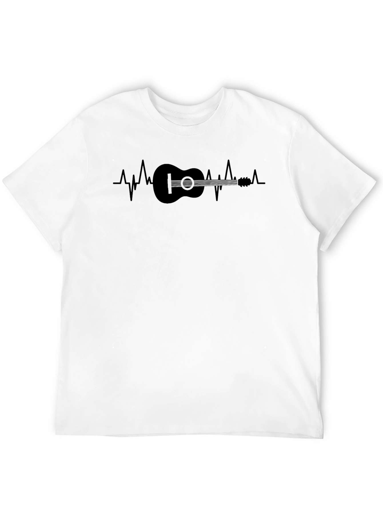 Guitar Heartbeat Graphic T-Shirt - Musician Tee