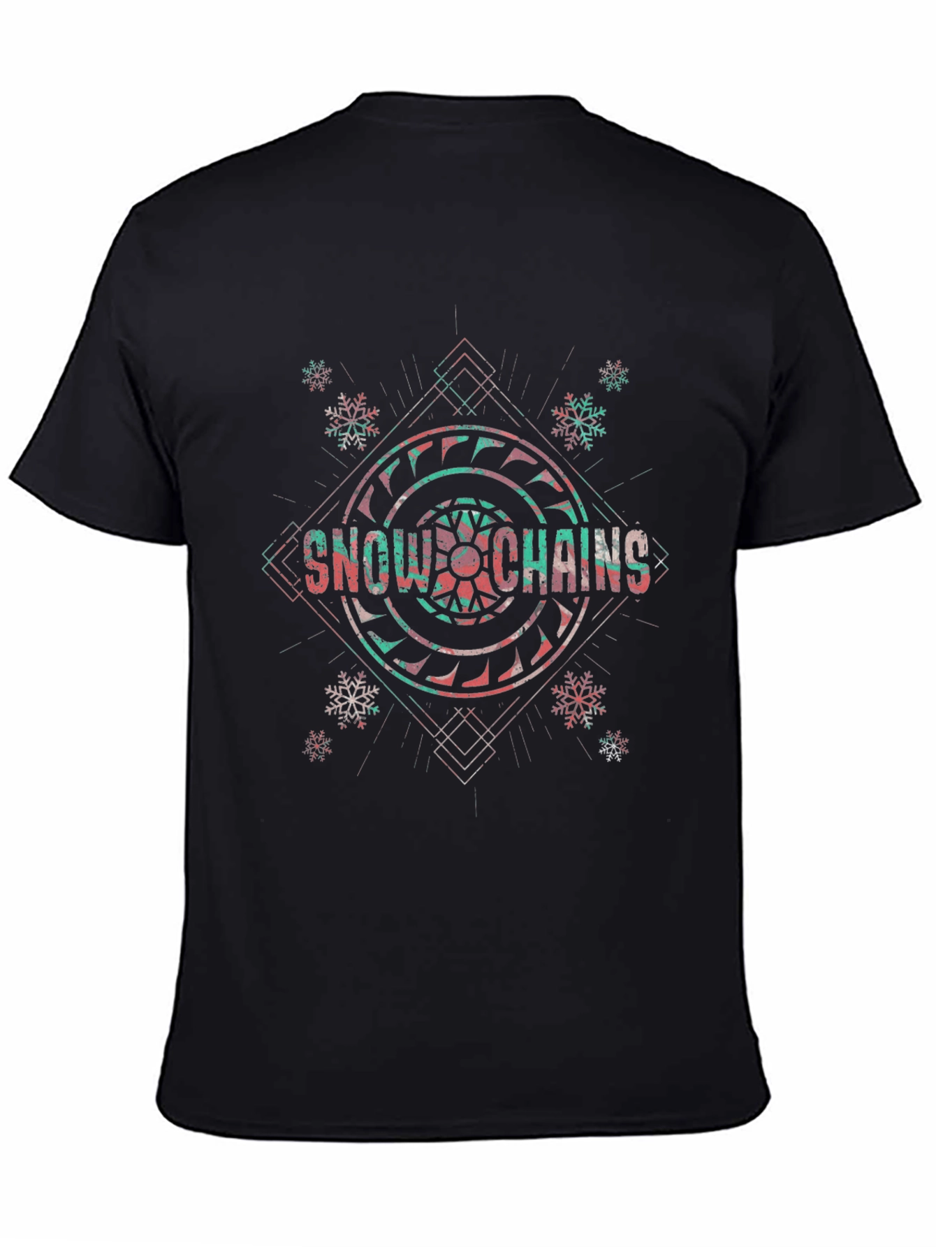 Snow Chains Graphic Tee - Black