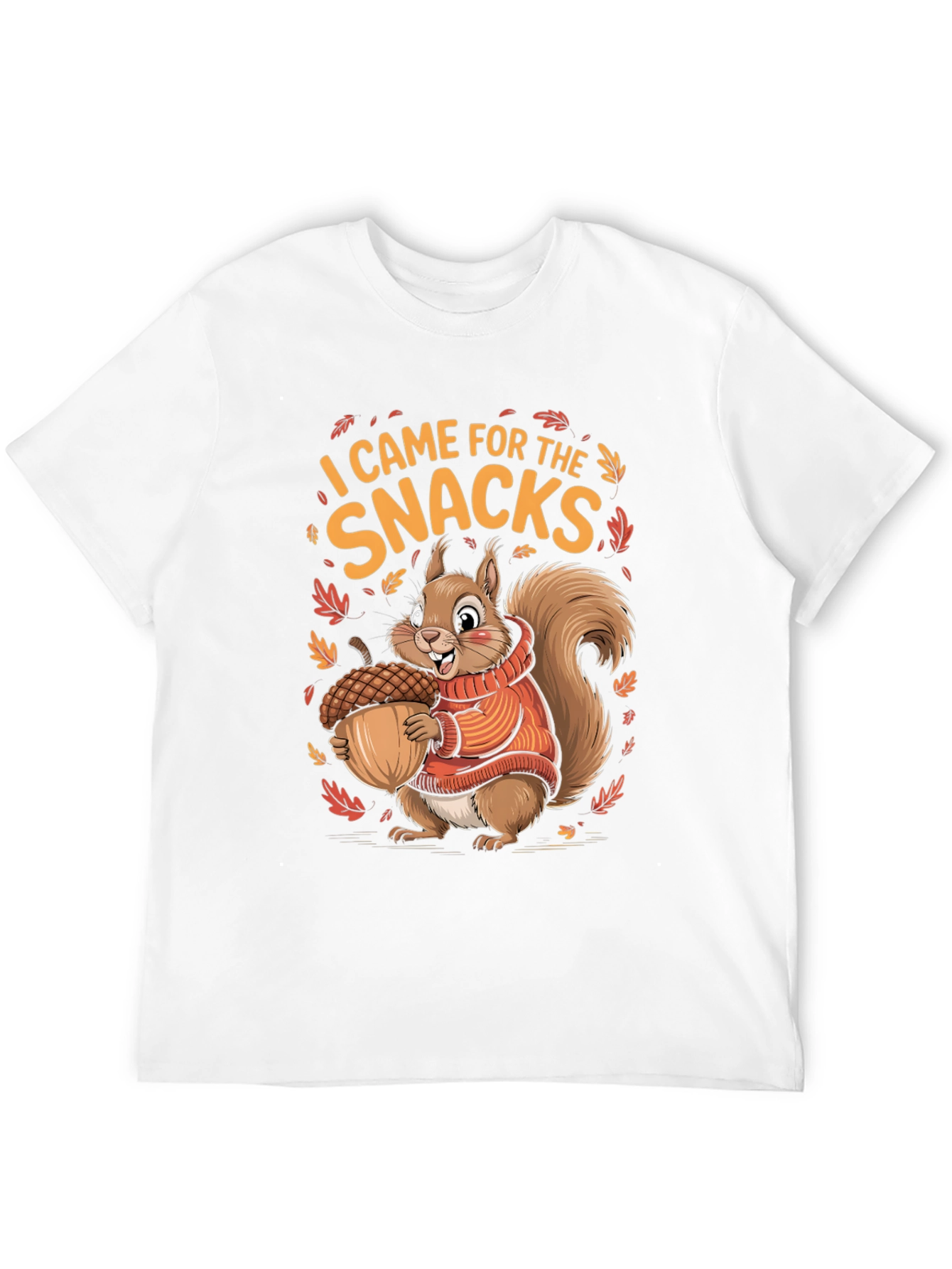 Fall Squirrel Snacks Graphic T-Shirt