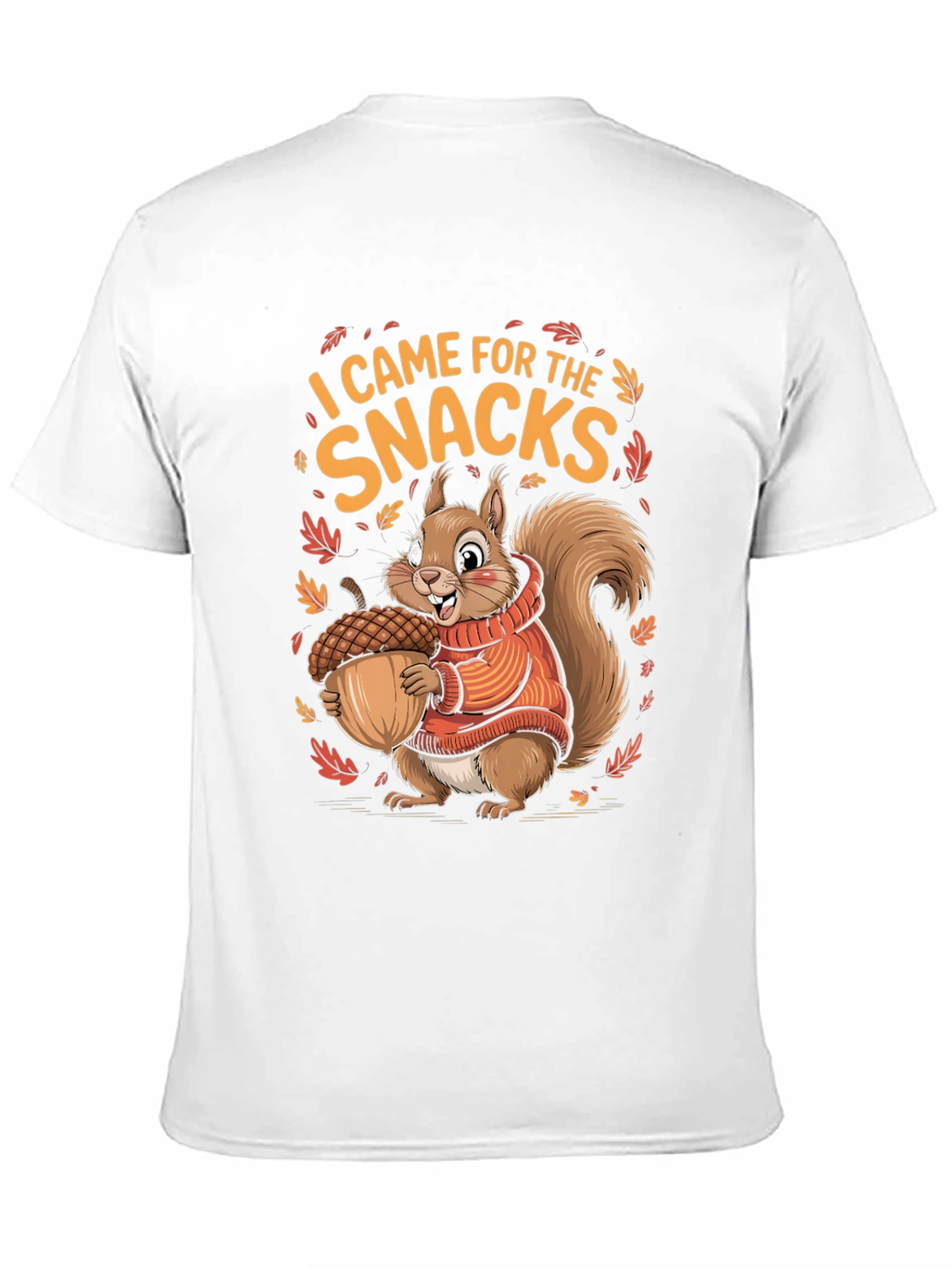 Fall Squirrel Snacks Graphic T-Shirt