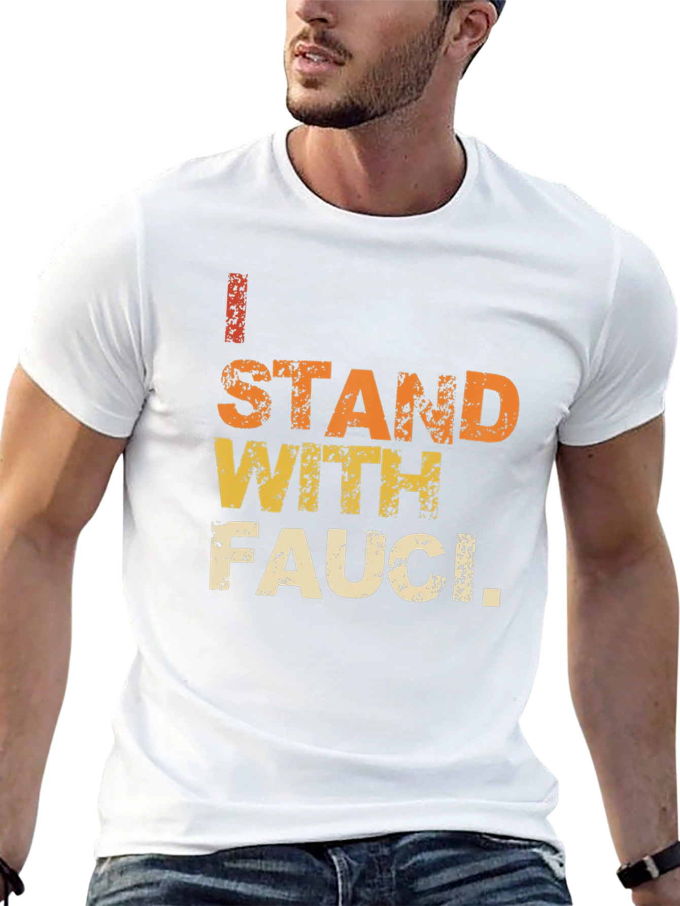 I Stand With Fauci T-Shirt - Black