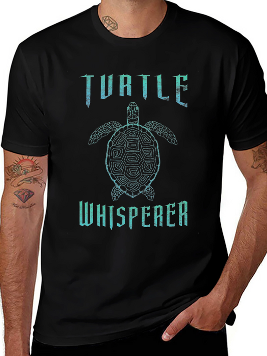 Turtle Whisperer Black T-Shirt