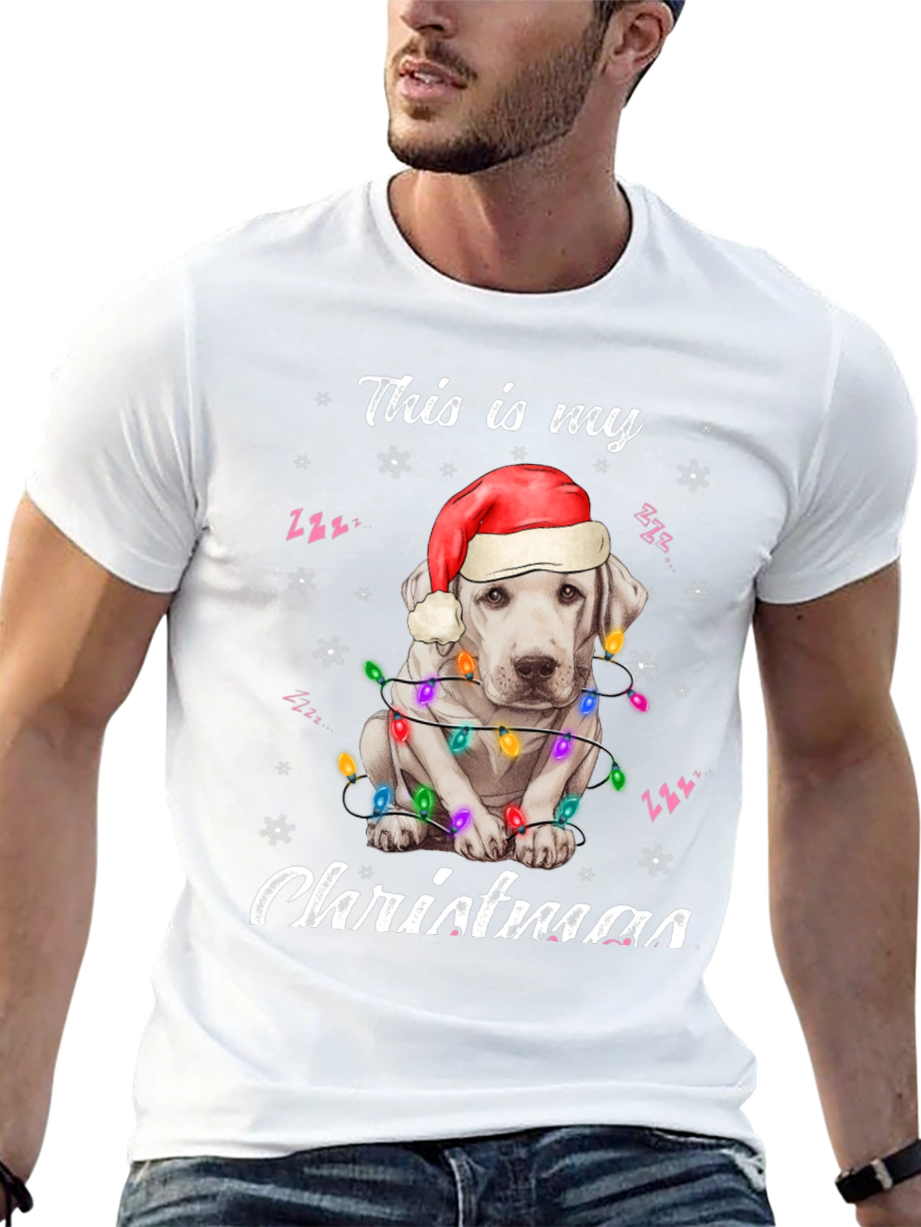 Christmas Dog T-Shirt - Festive Holiday Apparel