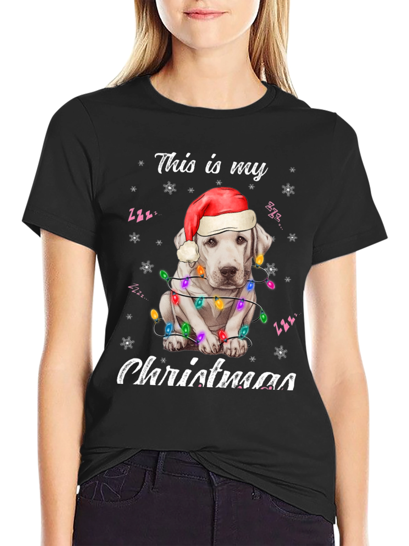 Christmas Dog T-Shirt - Festive Holiday Apparel