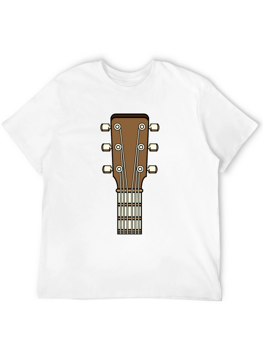 Acoustic Guitar Headstock Graphic T-Shirt