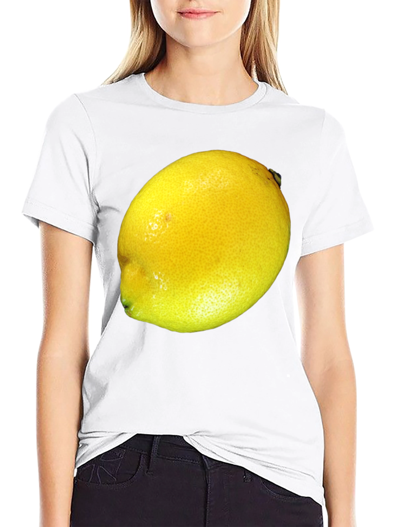 Lemon Graphic T-Shirt - Bold Fruit Design