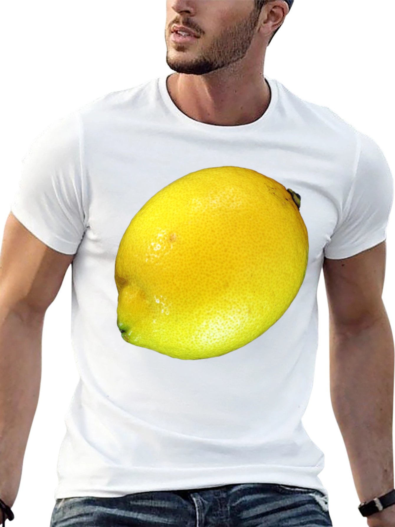 Lemon Graphic T-Shirt - Bold Fruit Design