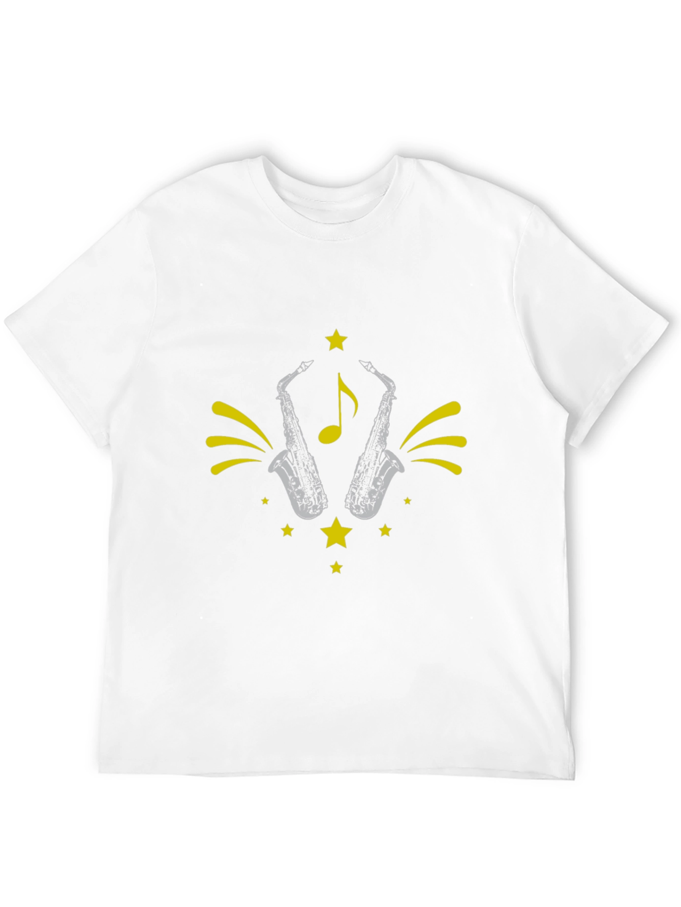 Saxophone Star Graphic Tee - Black