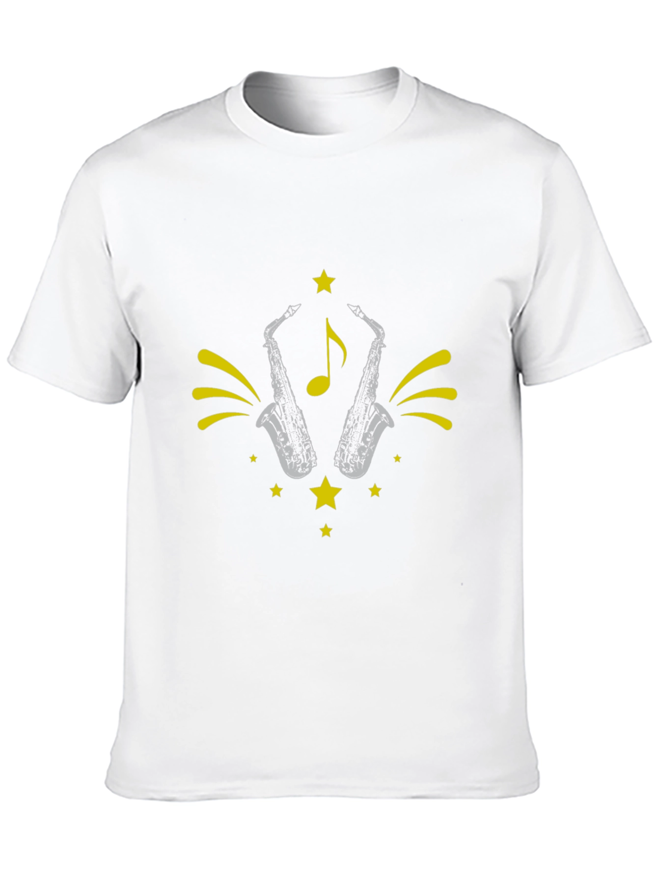 Saxophone Star Graphic Tee - Black
