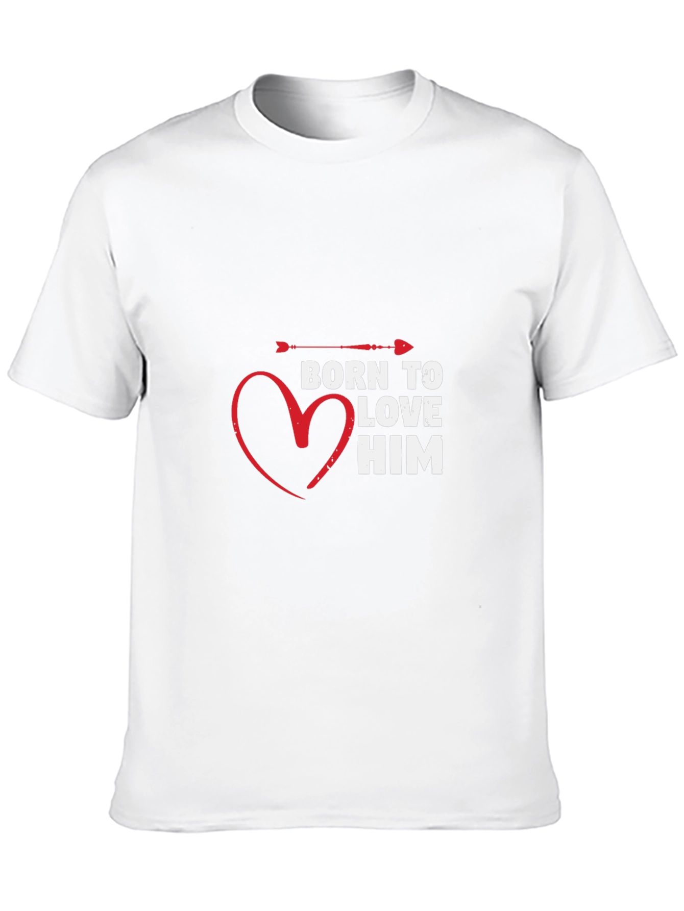 Born to Love Him Graphic T-Shirt - Black