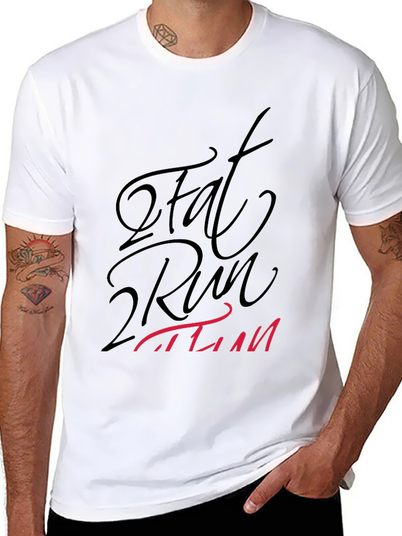 Fat 2 Run T-Shirt - Stylish Fitness Apparel