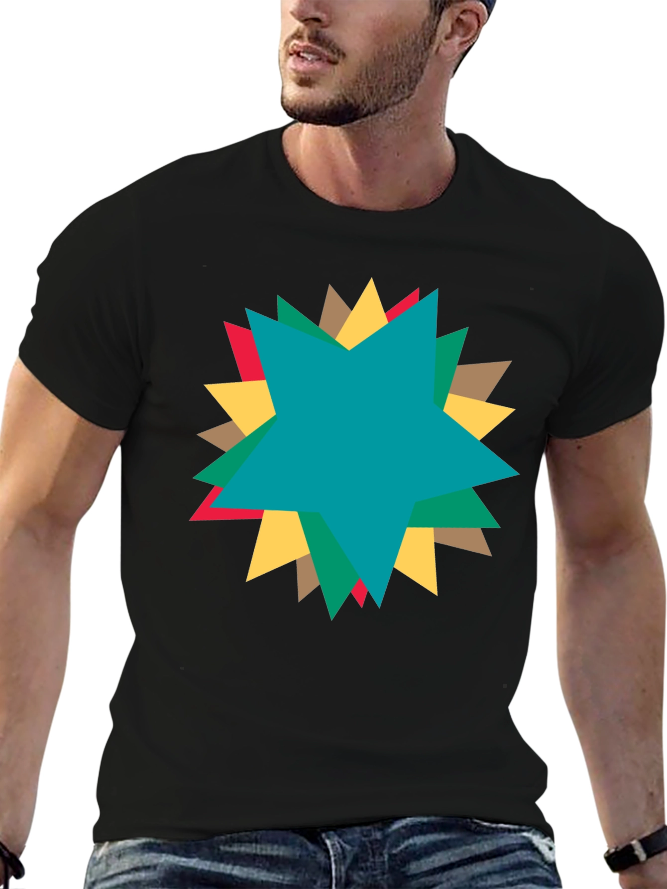 Starburst Graphic T-Shirt - Casual Comfort