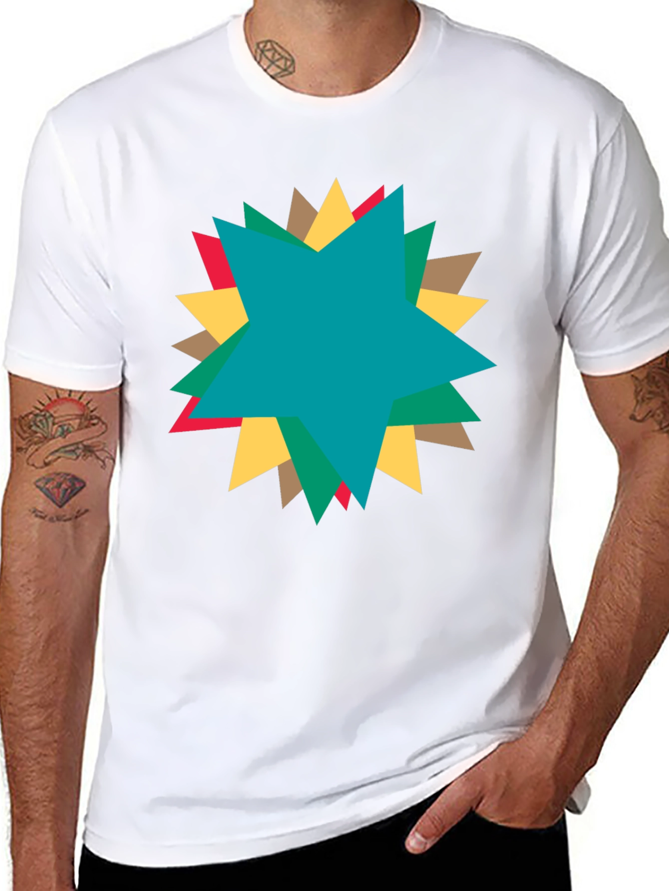 Starburst Graphic T-Shirt - Casual Comfort
