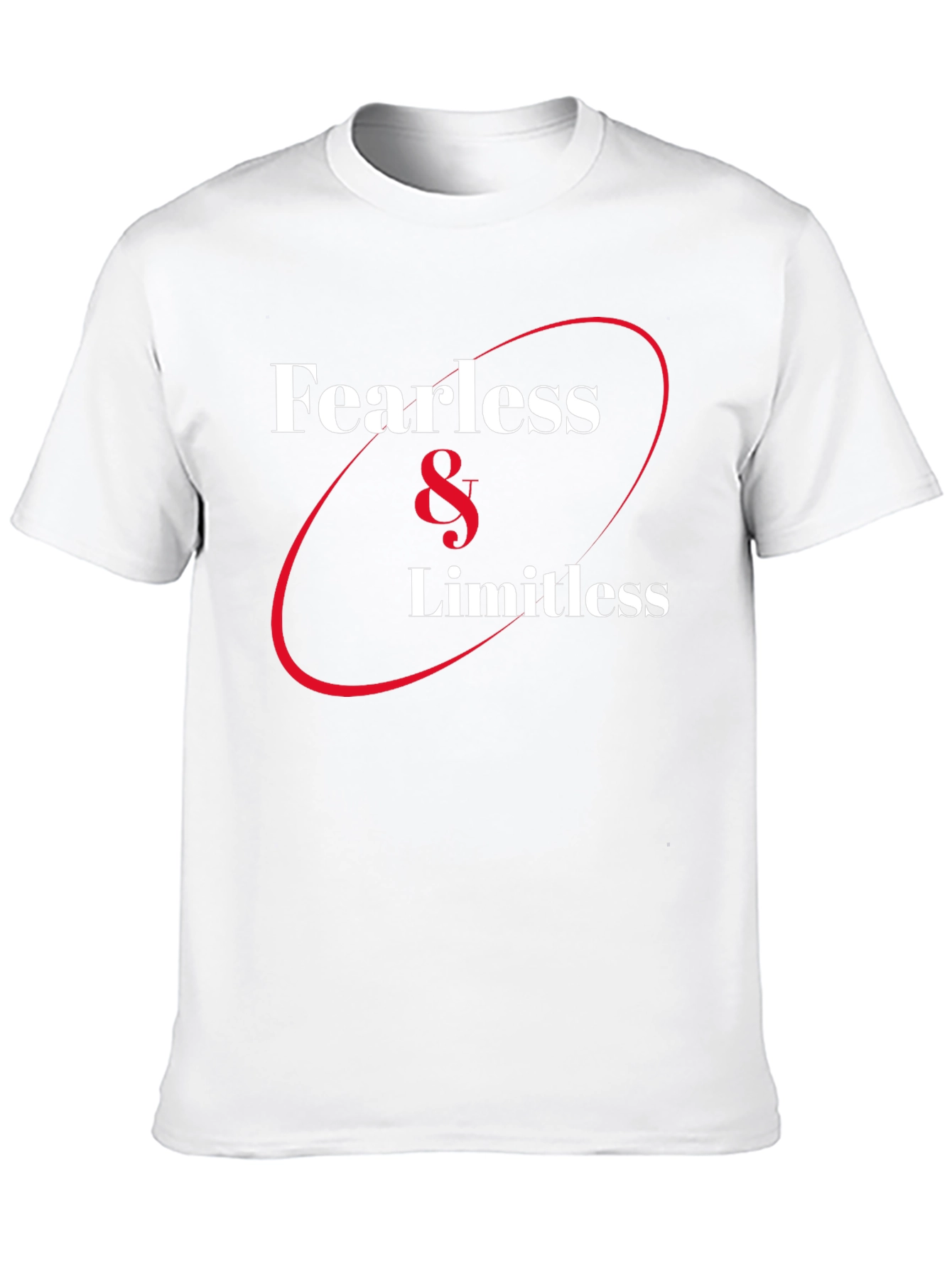 Fearless & Limitless Graphic Tee - Black Cotton T-Shirt
