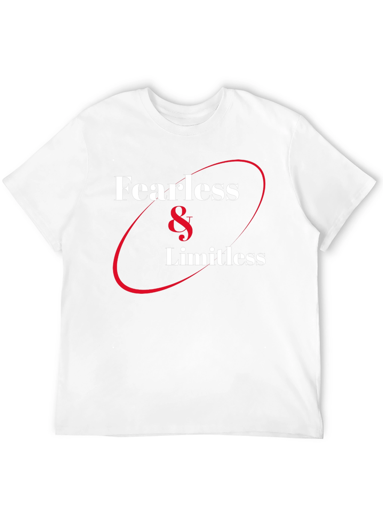 Fearless & Limitless Graphic Tee - Black Cotton T-Shirt