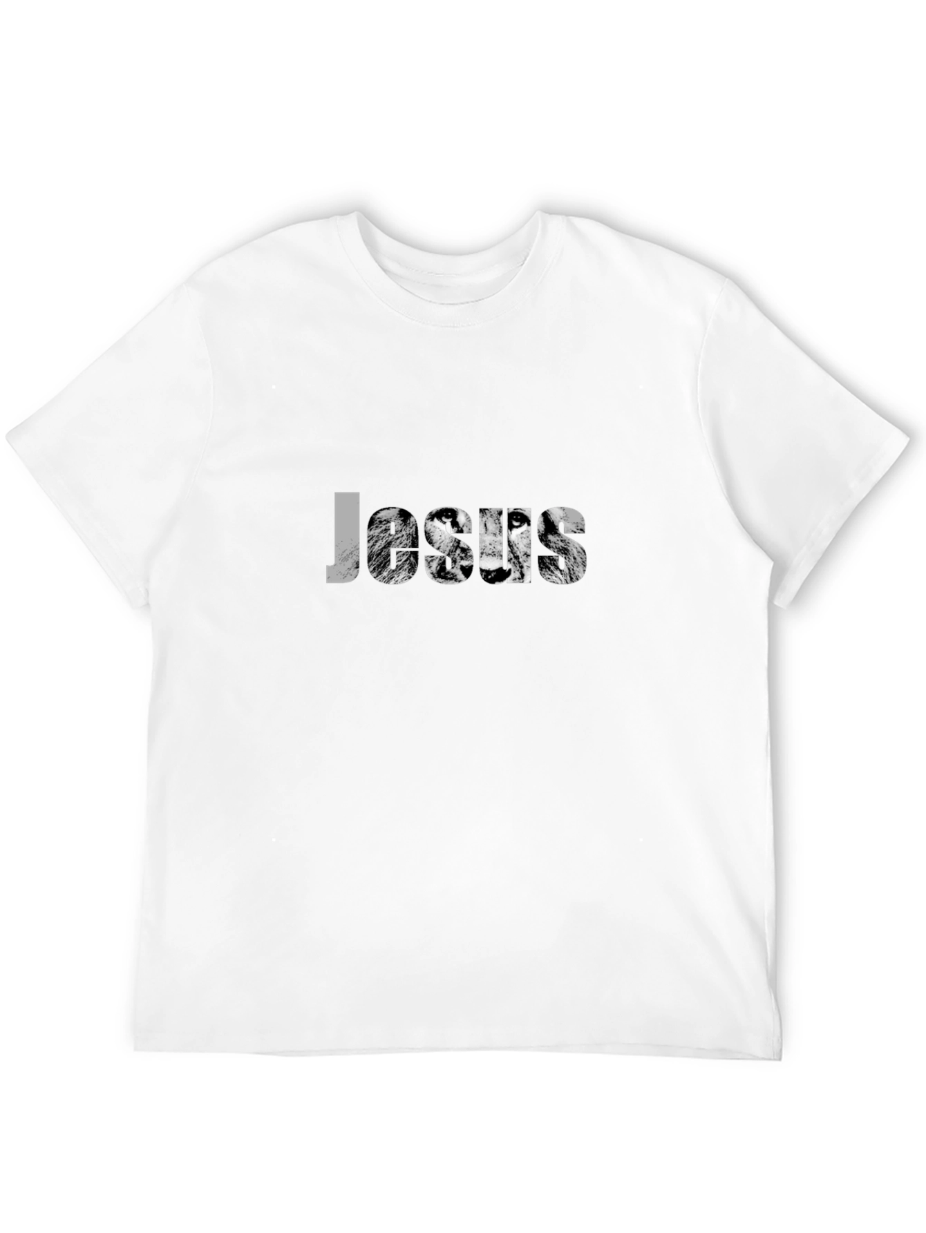 Jesus Lion Graphic Black T-Shirt