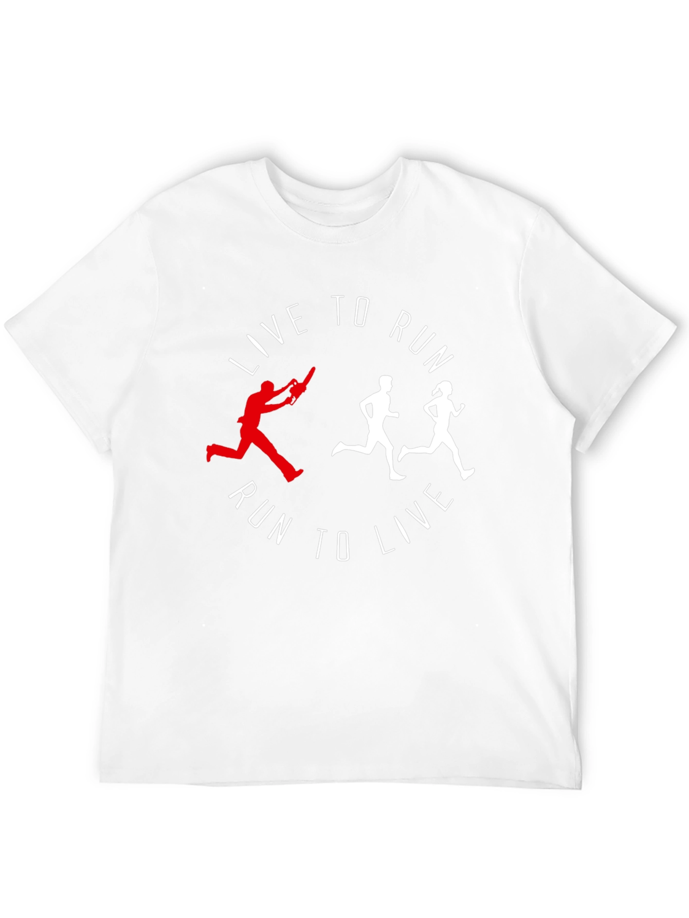 Live To Run Graphic Tee - Black Cotton Shirt