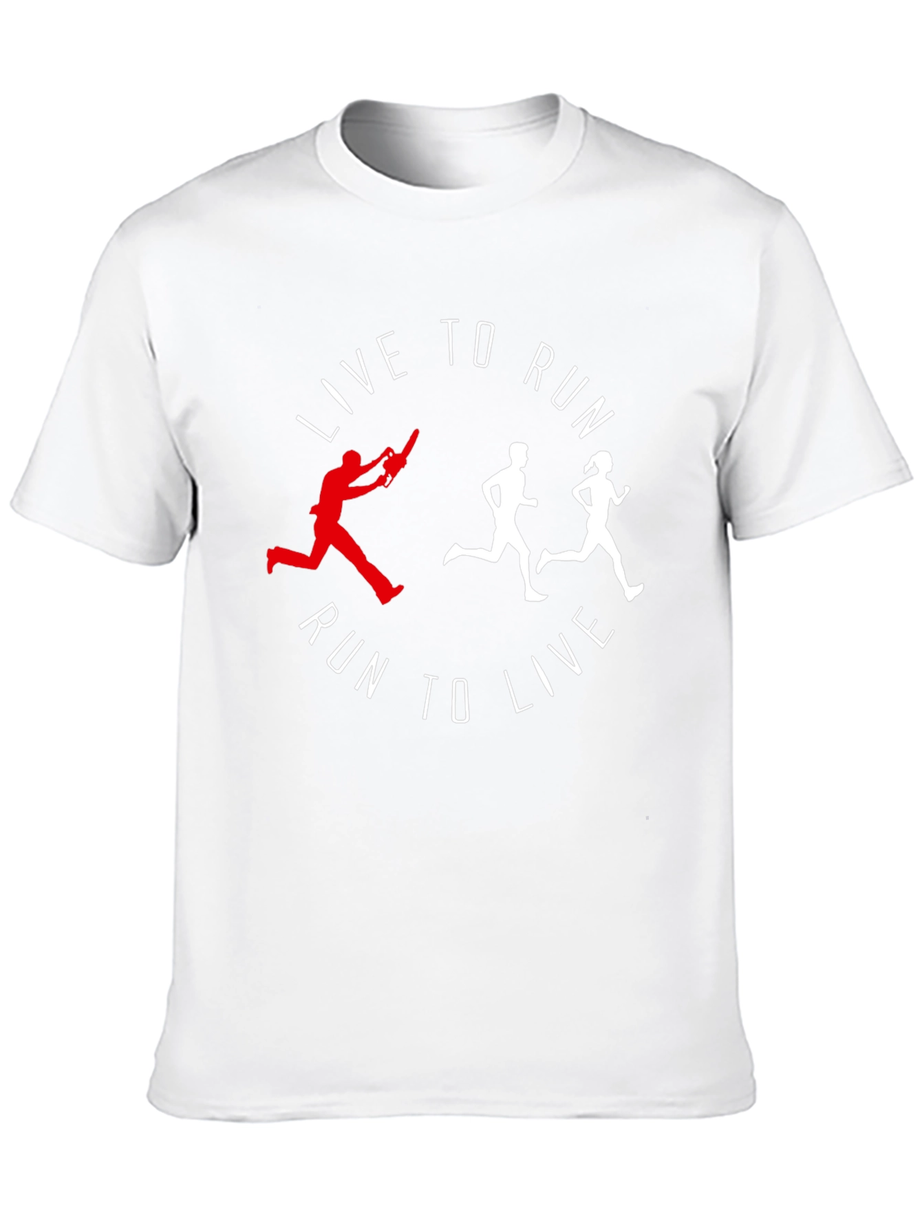 Live To Run Graphic Tee - Black Cotton Shirt