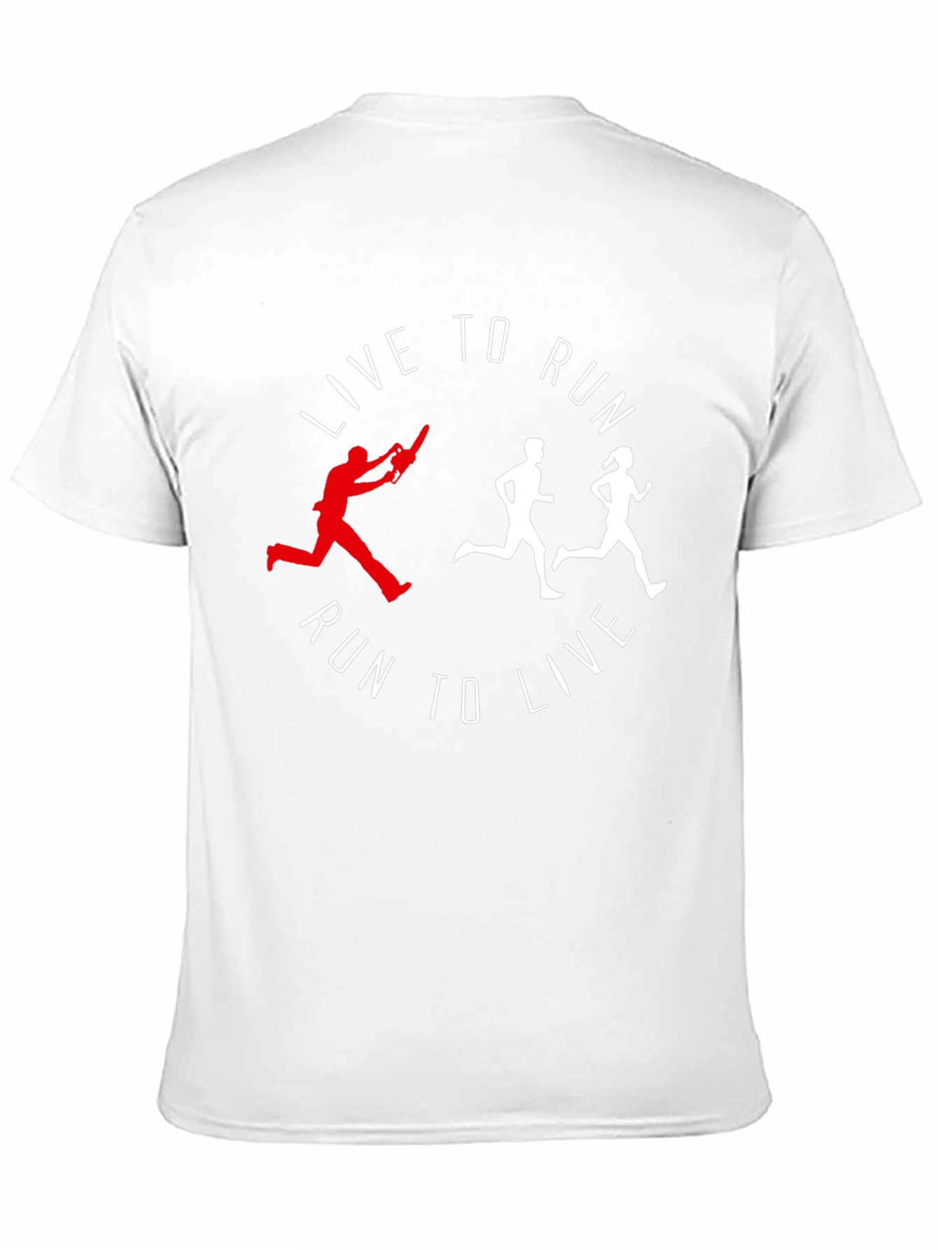Live To Run Graphic Tee - Black Cotton Shirt