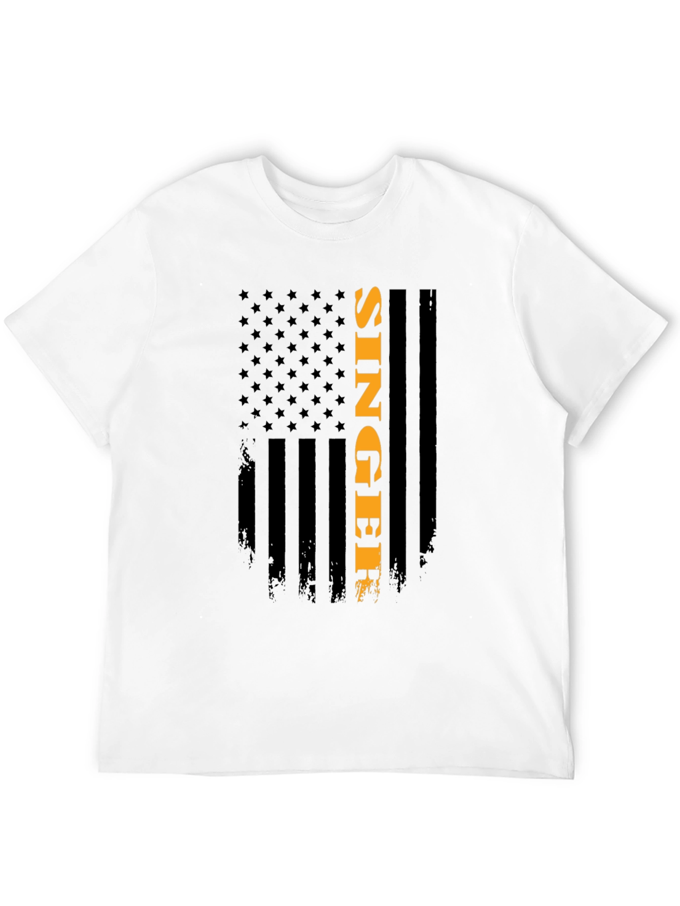 Singer American Flag Patriotic Graphic Tee