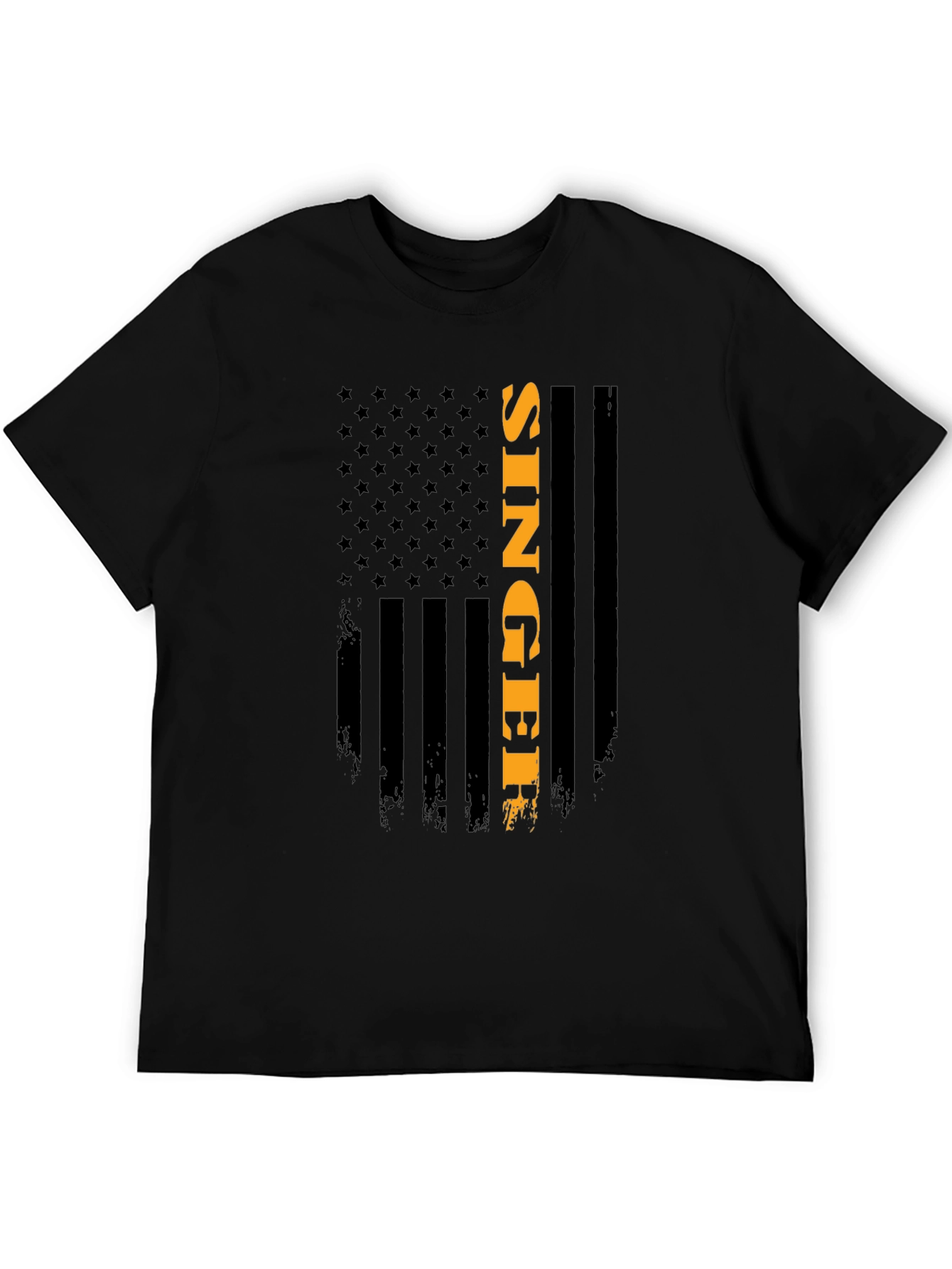 Singer American Flag Patriotic Graphic Tee