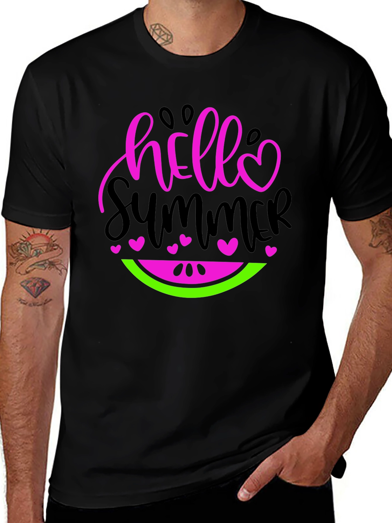 Hello Summer Watermelon Graphic Tee