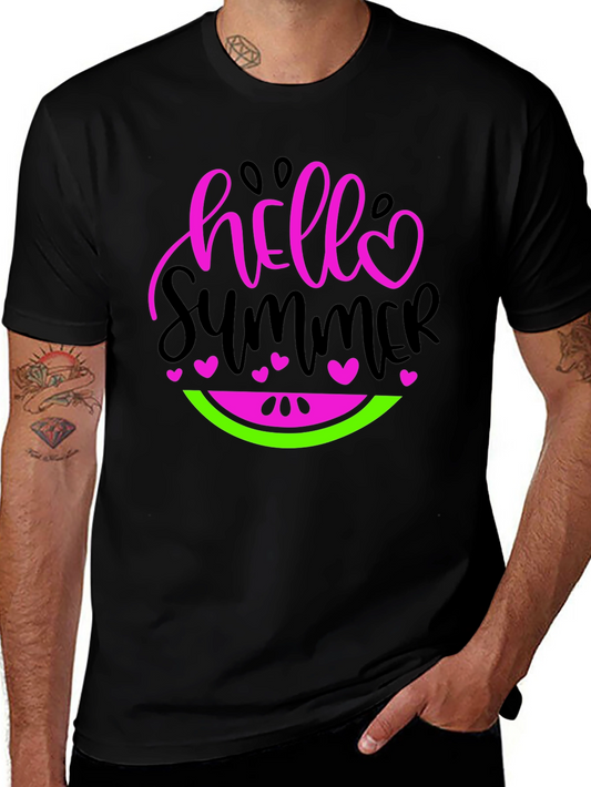 Hello Summer Watermelon Graphic Tee