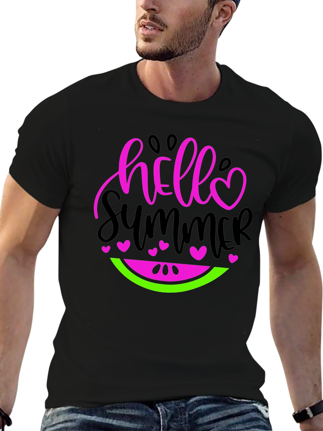 Hello Summer Watermelon Graphic Tee