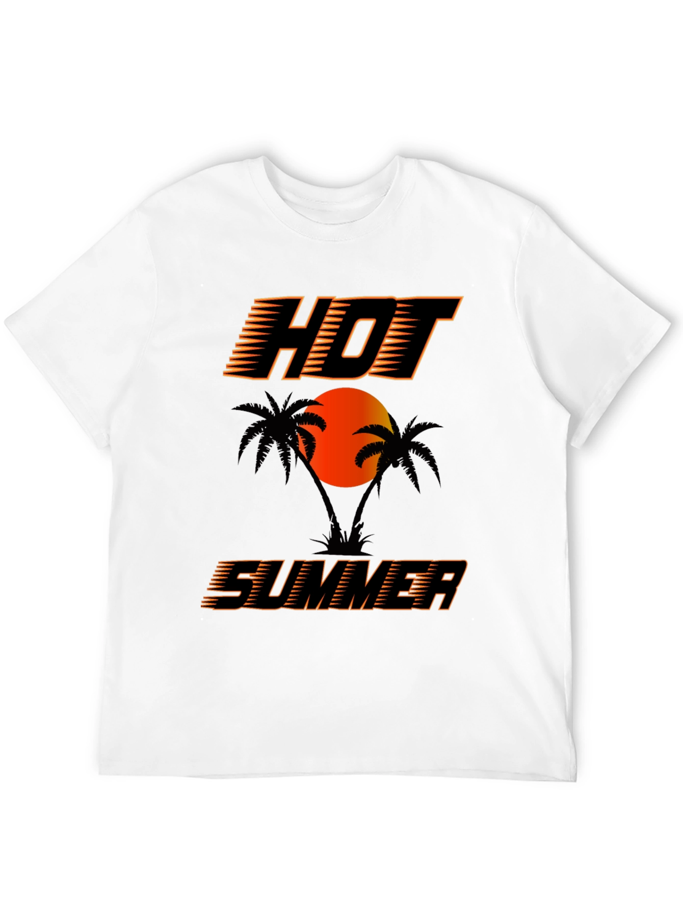 Hot Summer Graphic T-Shirt Black