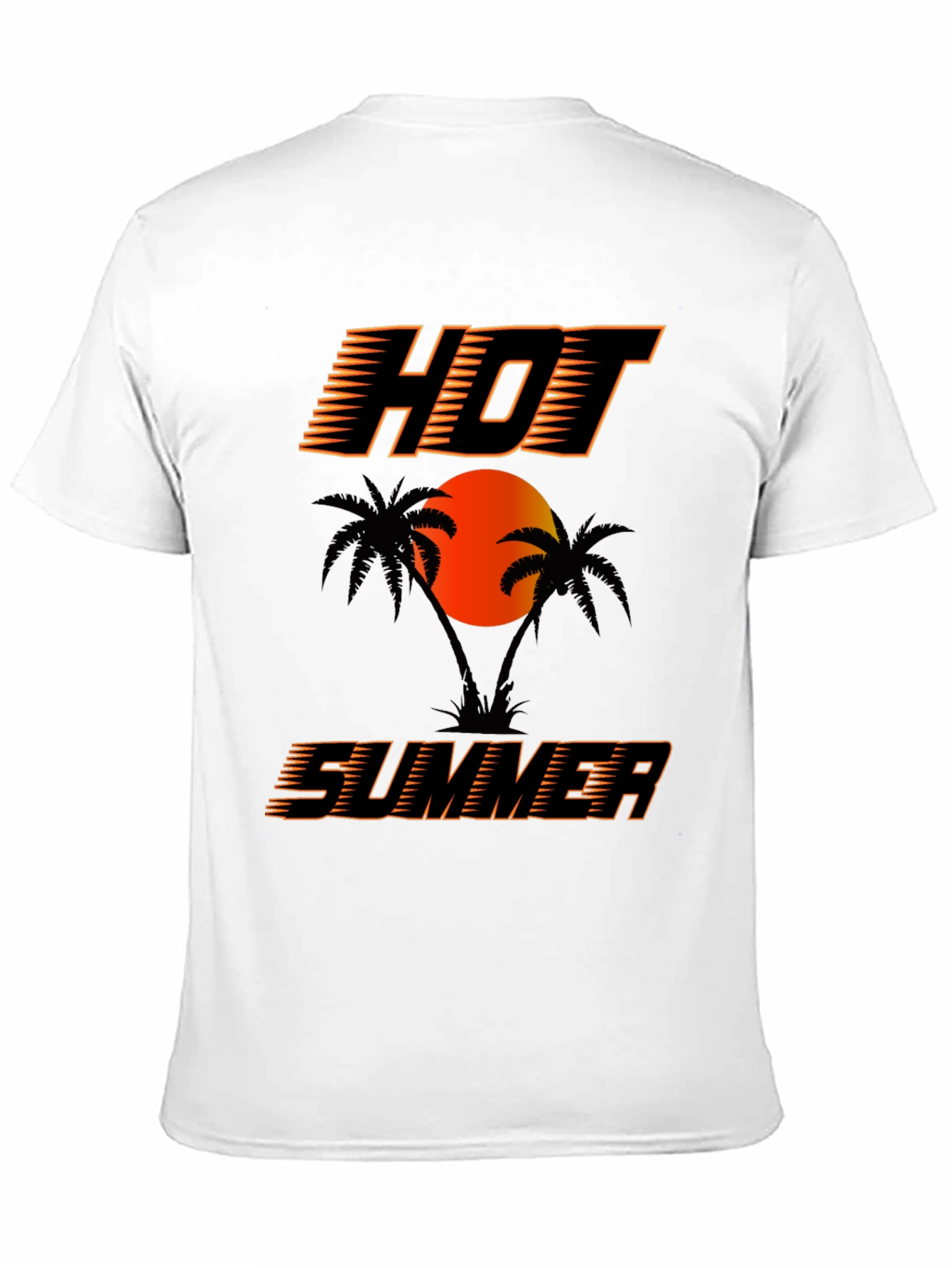 Hot Summer Graphic T-Shirt Black