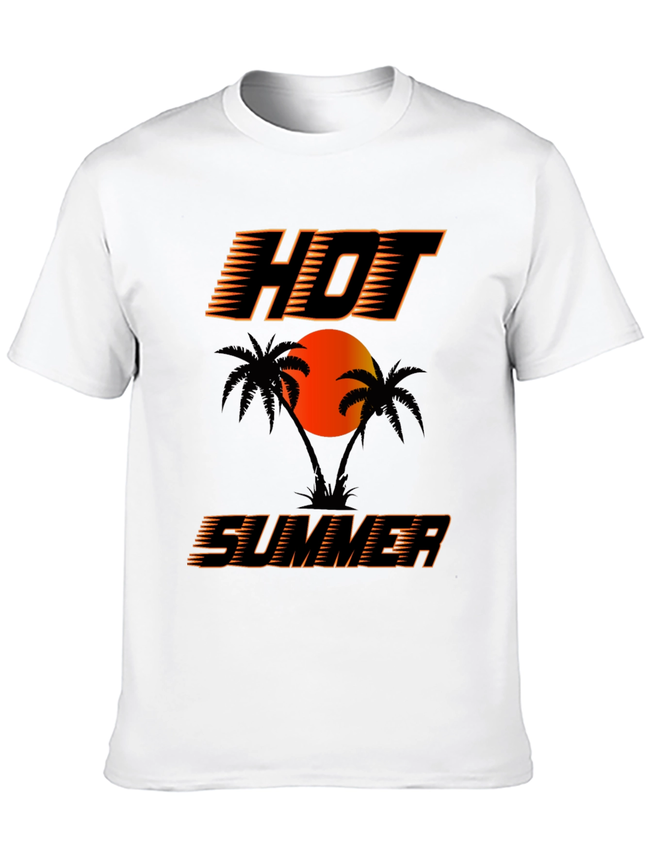 Hot Summer Graphic T-Shirt Black