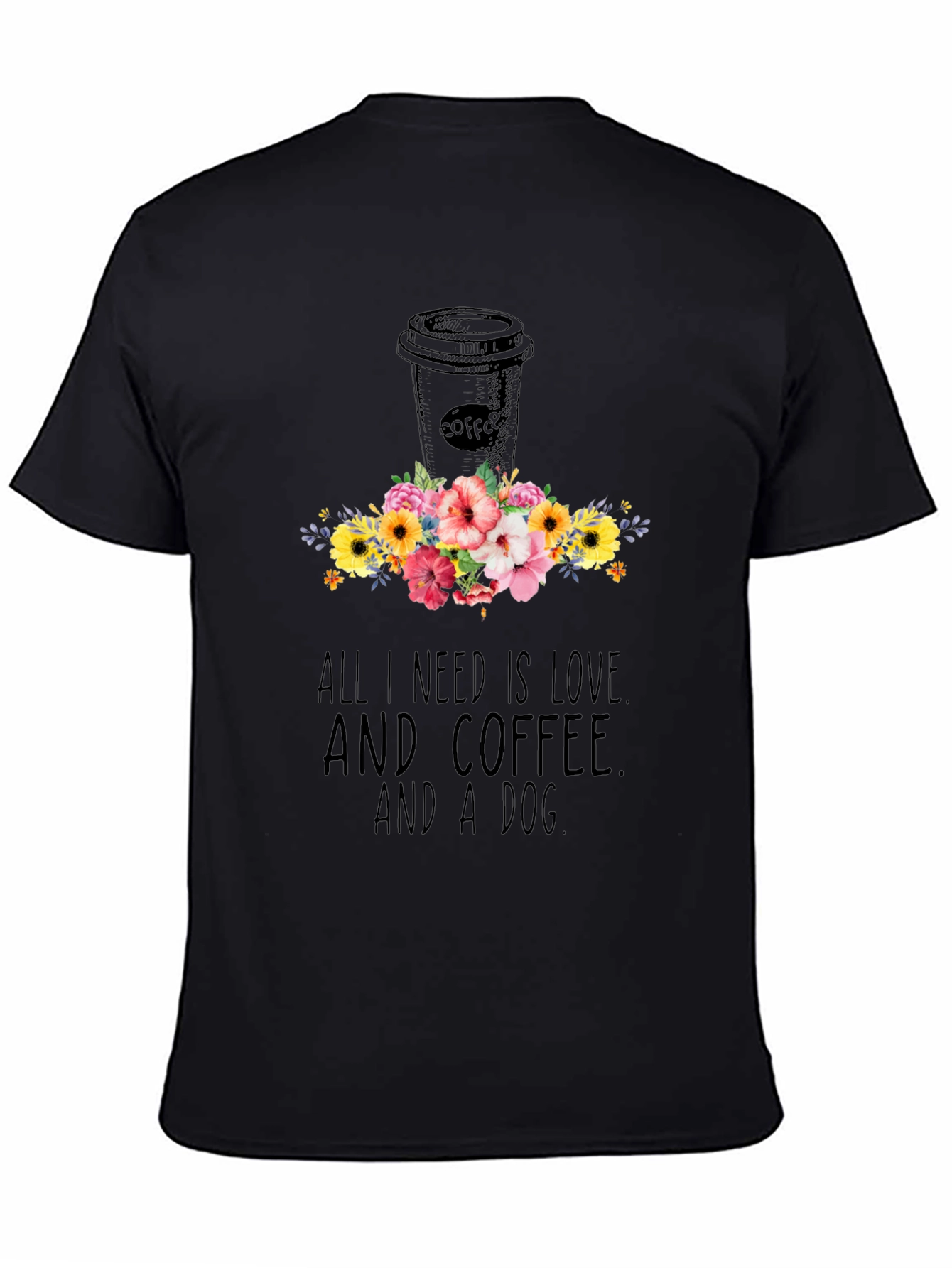 Love Coffee & Dog T-Shirt