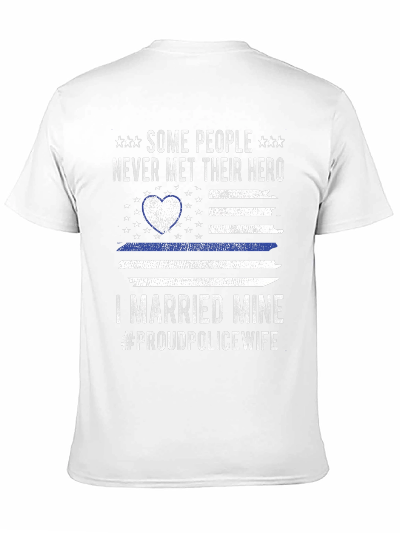 Proud Police Wife Hero T-Shirt - Black