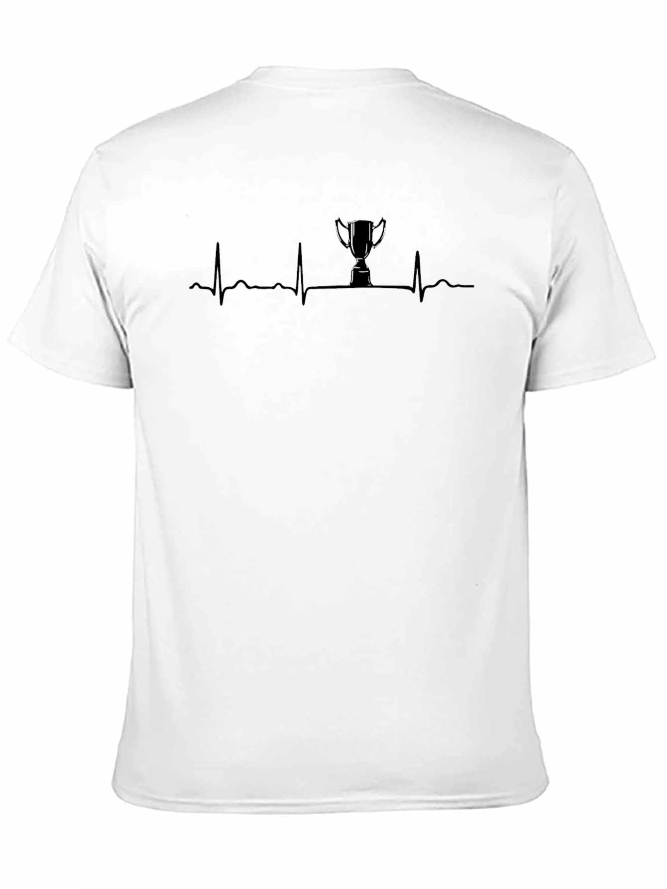 Trophy Heartbeat Graphic Tee - Black Crew Neck