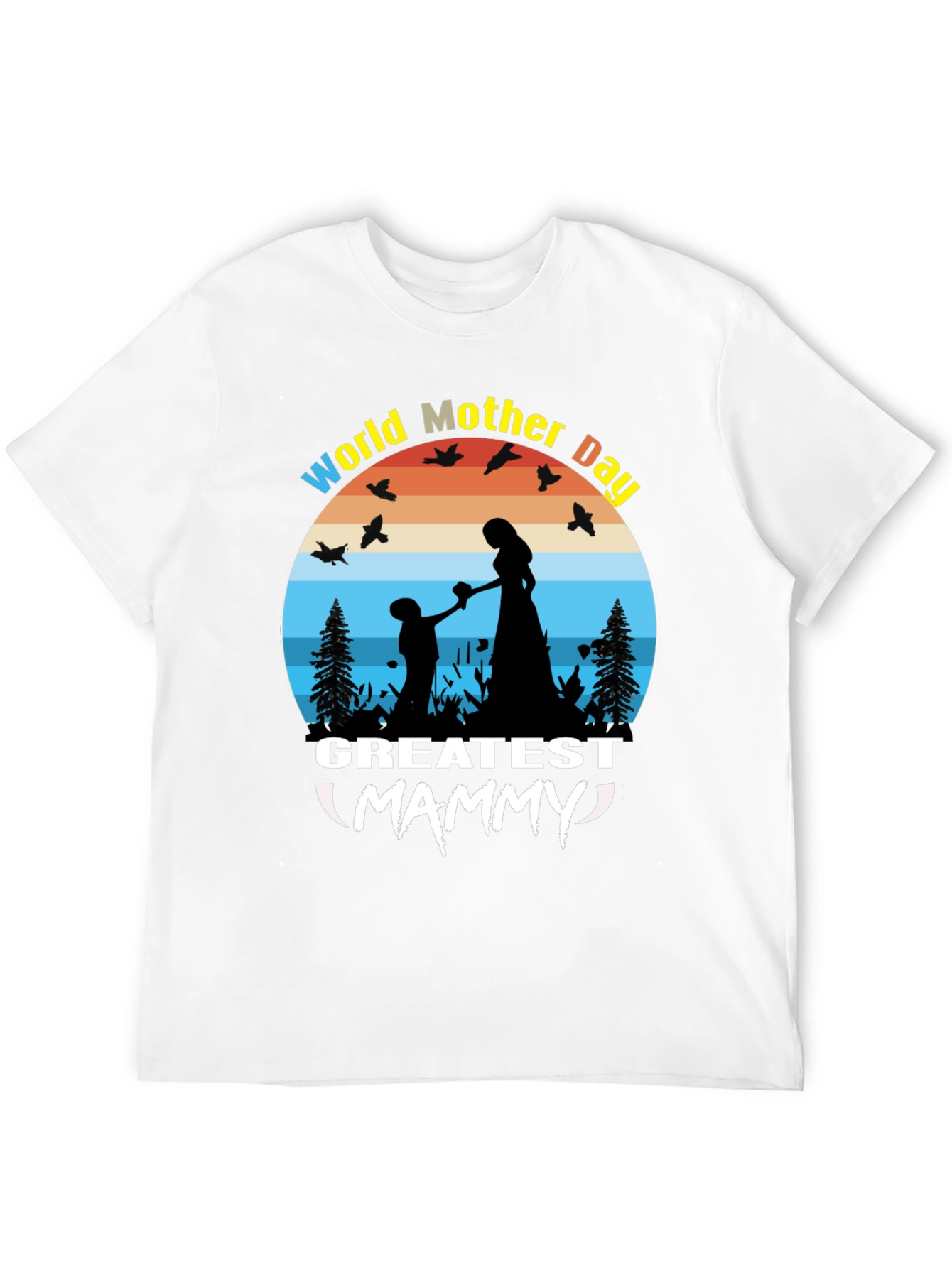 World Mother Day Greatest Mammy Black T-Shirt