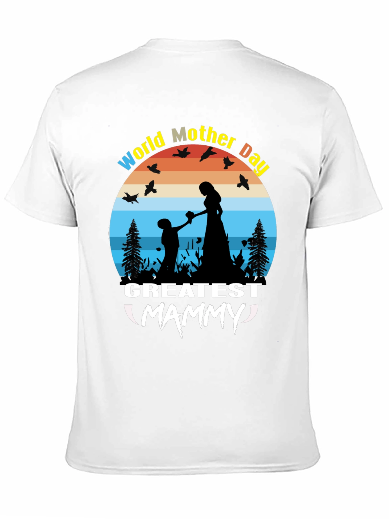 World Mother Day Greatest Mammy Black T-Shirt