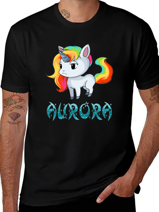 Aurora Unicorn T-Shirt - Personalized Gift