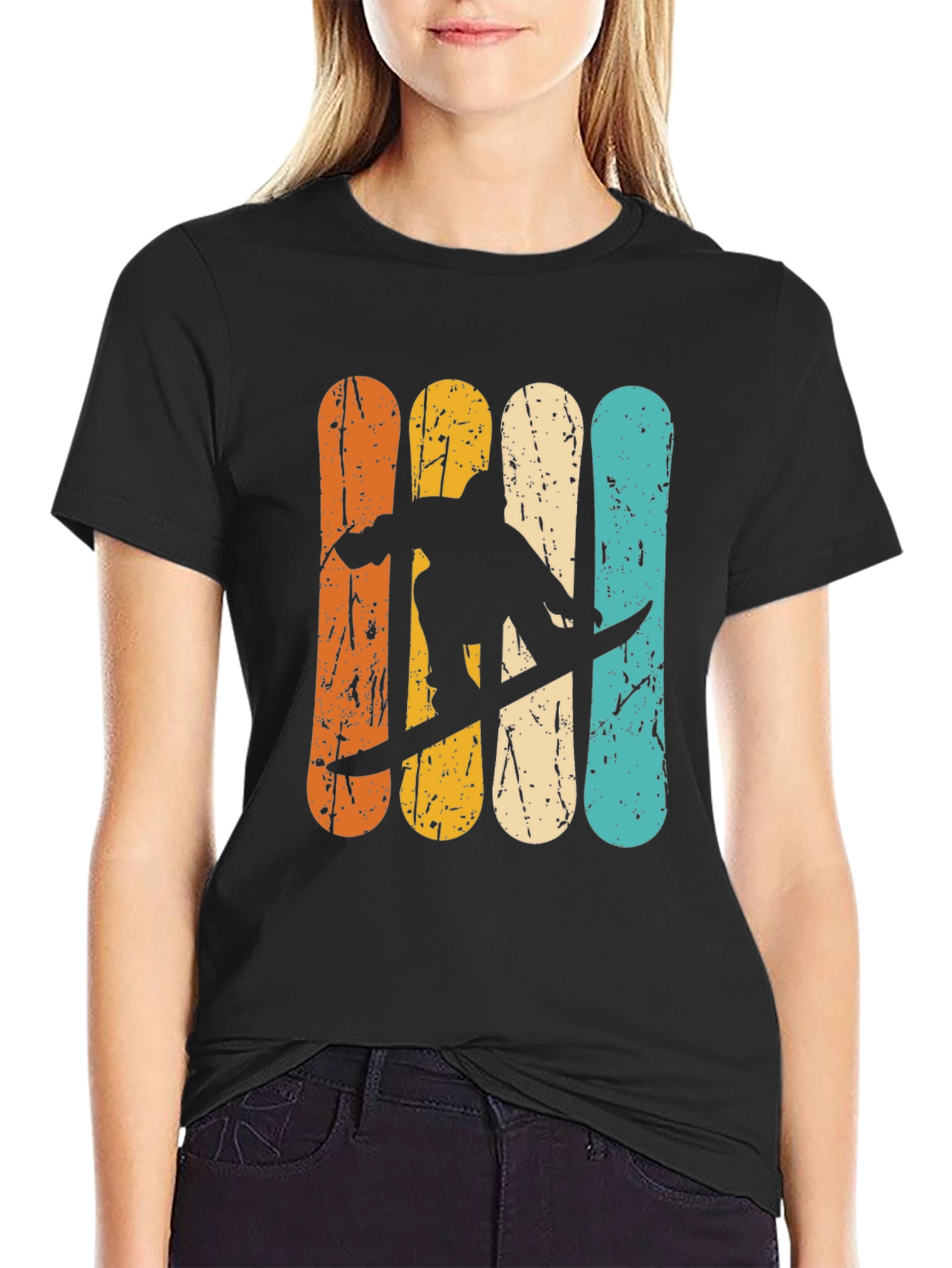 Retro Snowboarder T-Shirt