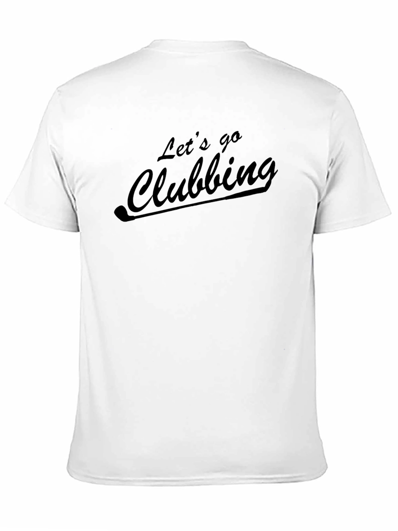 Lets Go Clubbing Graphic Tee - Black Casual Style