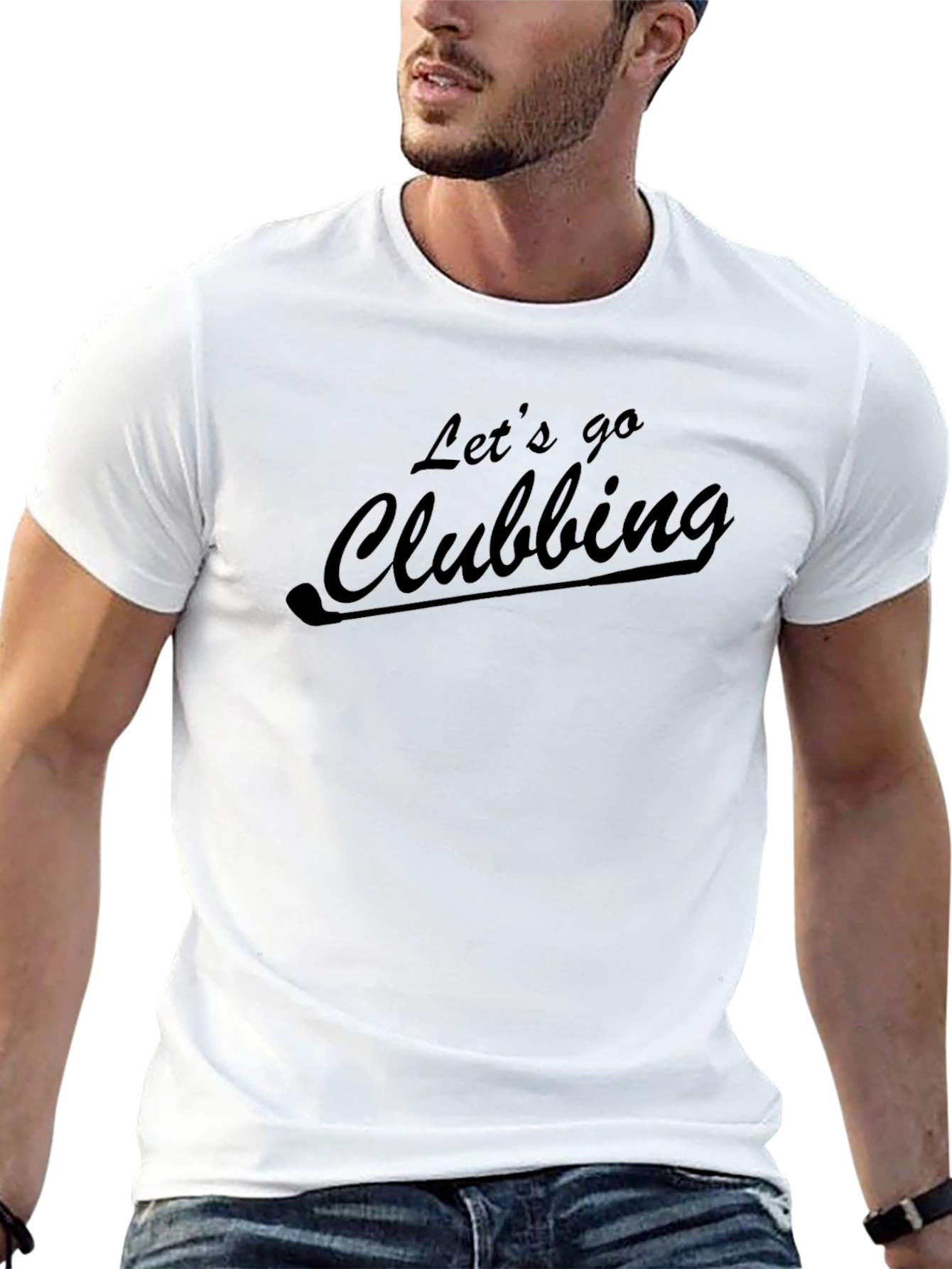 Lets Go Clubbing Graphic Tee - Black Casual Style